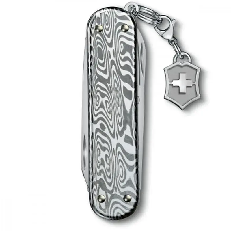 Ніж Victorinox Classic SD Brilliant Damast + брелок-лого (0.6221.34) - фото 3