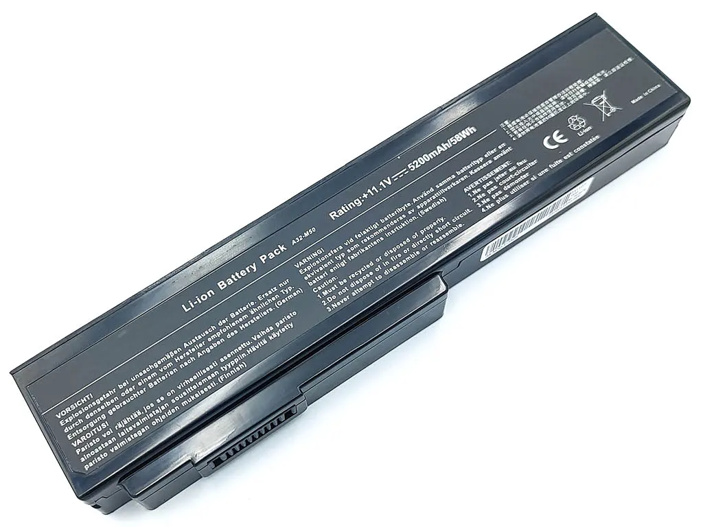 Акумулятор для AsusA32-M50 N53, N53J, N53s, N53JL, N53JN (A32-N61) (10.8V 5200 mAh)