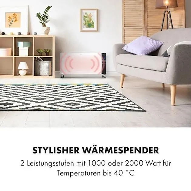 Конвекционный нагреватель Klarstein Lindholm 2000 Вт (10035362) - фото 2