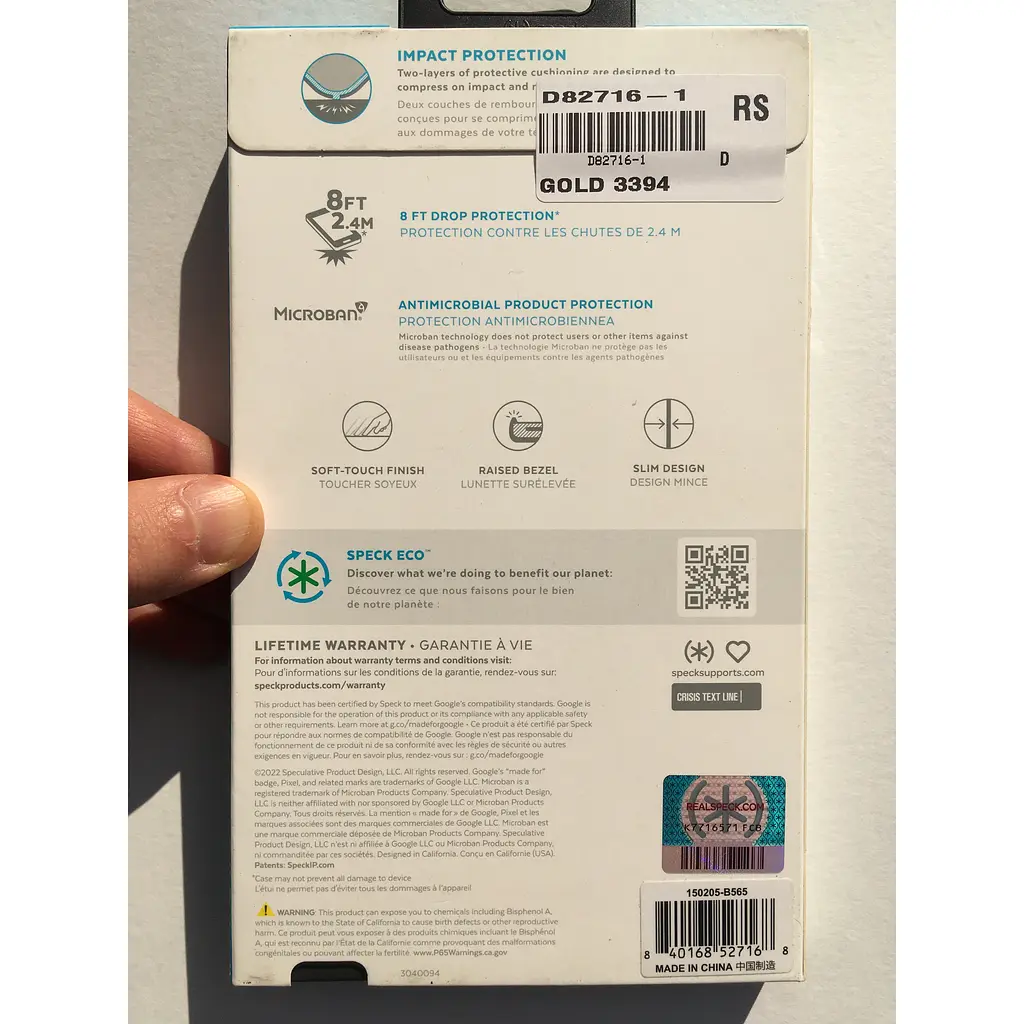 Чохол протиударний Speck IMPACTHERO для Google Pixel 7 Pro (6.7") Black 150205-B565 - фото 6