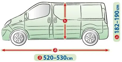 Тент автомобільний для мінівена Kegel-Blazusiak L 520-530 см Mobile Garage Van (5-4154-248-3020) - фото 2