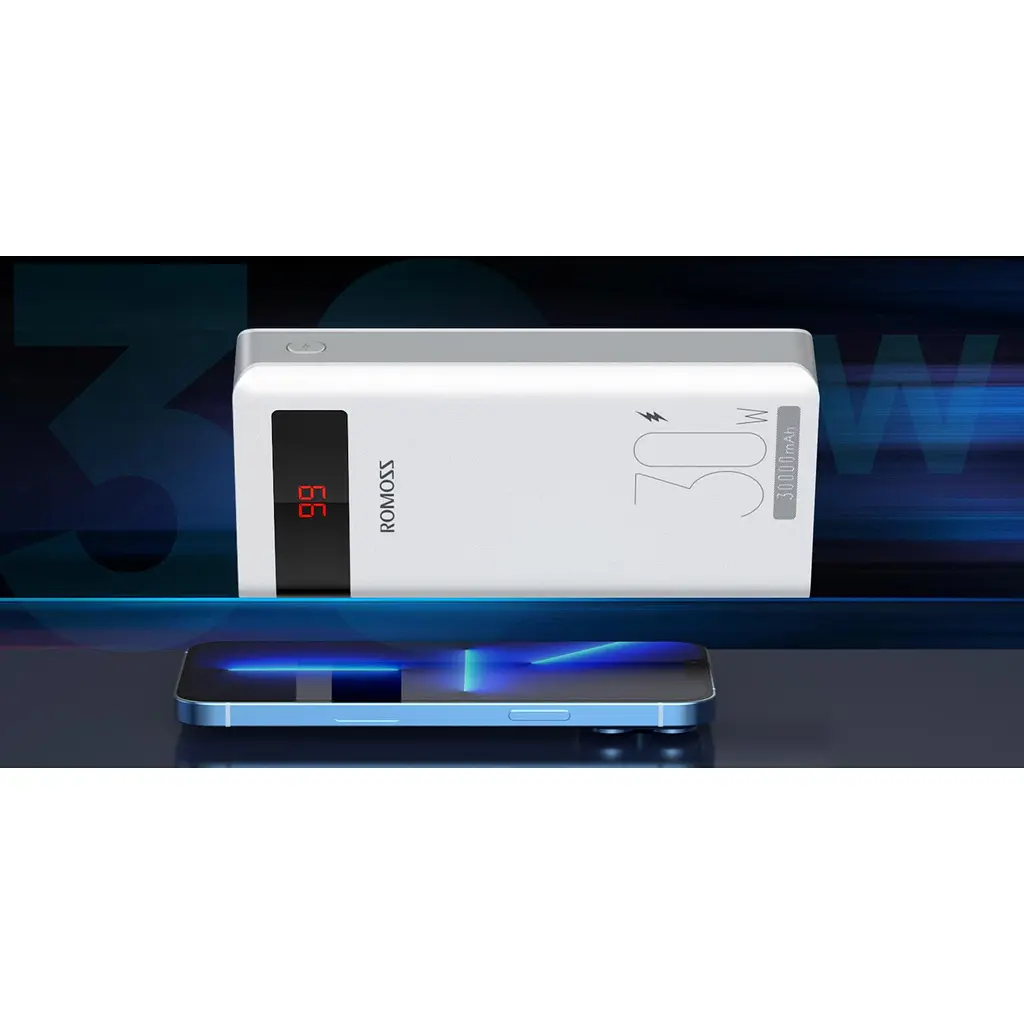 Внешний аккумулятор Romoss Sense 8PS Pro 30000mAh 30W White [PHP30-892-1133H] [120781] - фото 4