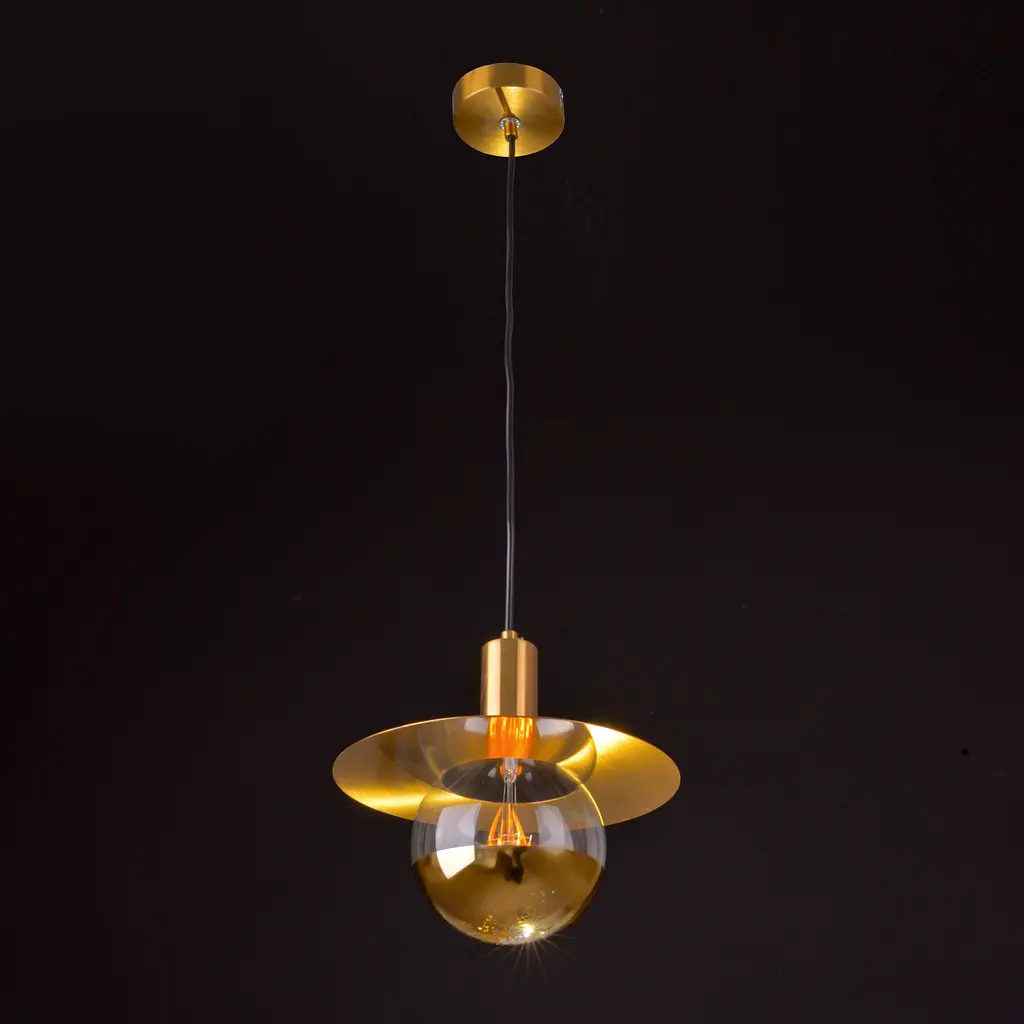 Люстра подвесная Brille современная Е27 60W G (BR-01 654S/1) - фото 6