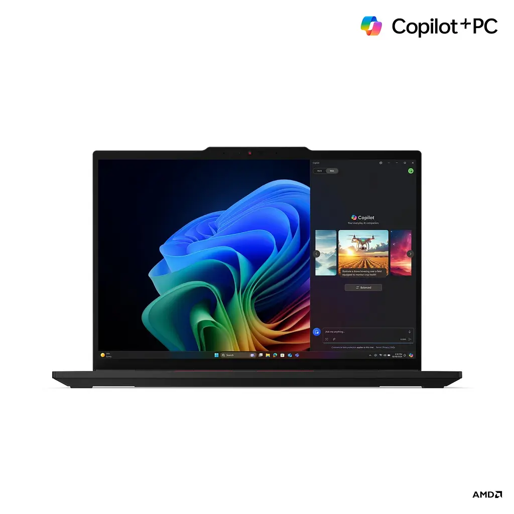 Ноутбук Lenovo ThinkPad T14s Gen 6 (AMD) AMD Ryzen AI 7 PRO 360 до 5, 00 ГГц, 14 WUXGA IPS, сенсорним екраном, 64 ГБ, 1 ТБ SSD, графікою AMD Radeon 880M, Windows 11 Pro - фото 7