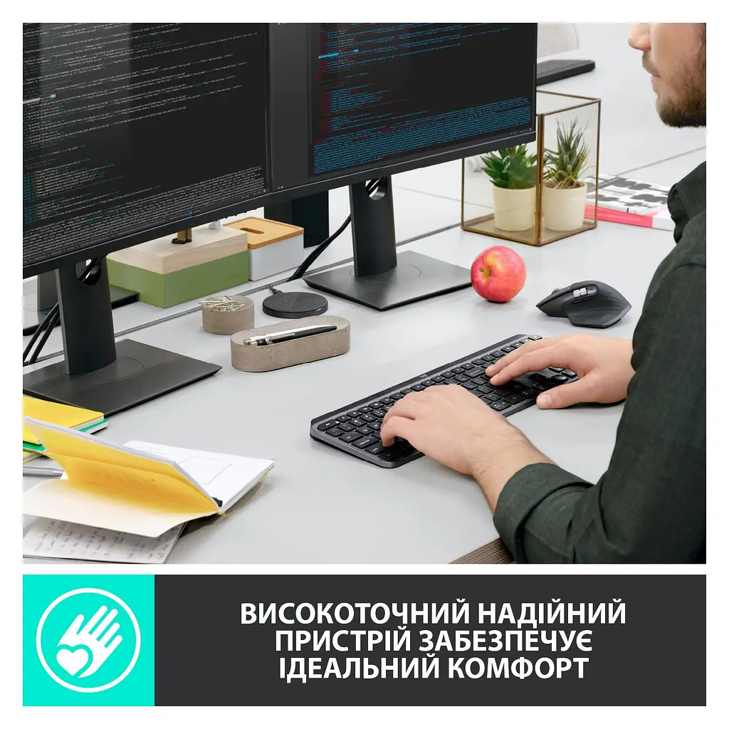 Клавіатура Logitech MX Master Keys for Business Graphite US (920-010251) - фото 12
