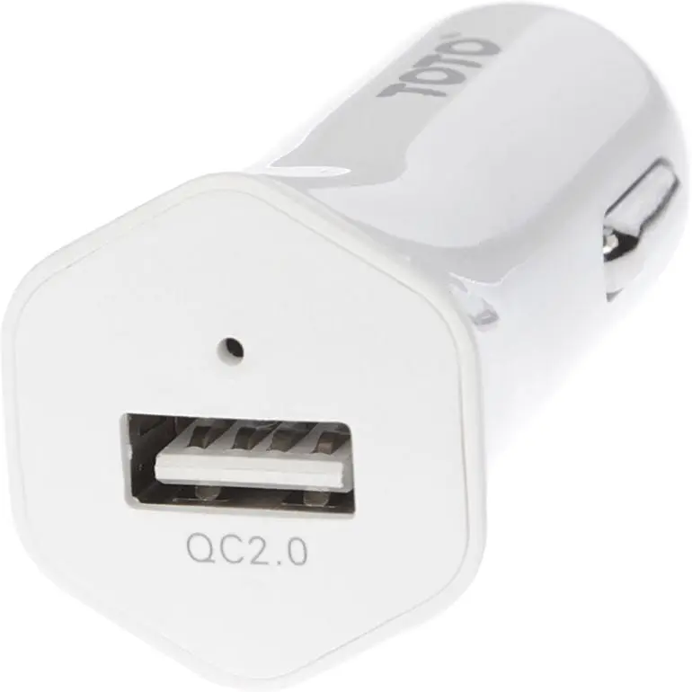 Автомобільний зарядний пристрій TOTO TZG-03 Car charger 1USB 2,4A White - фото 2