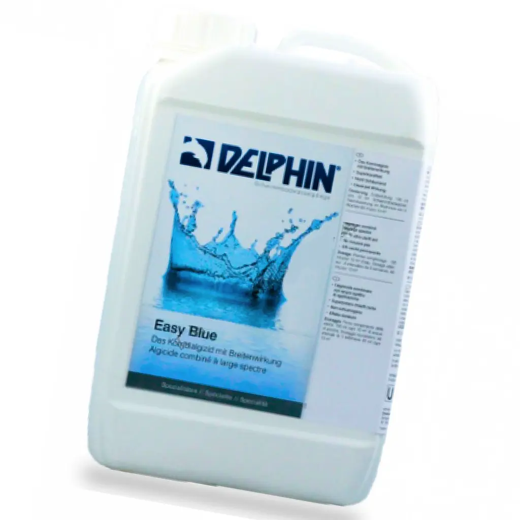 Рідкий альгіцид для басейну Delphin Easy Blue для високих температур, 4,8 кг - фото 3