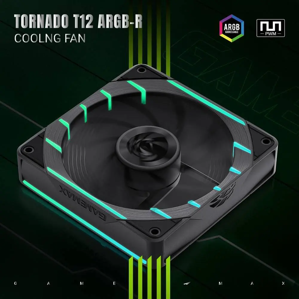 Вентилятор GameMax 120мм Tornado T12 ARGB-R (Tornado T12 ARGB-R) - фото 2