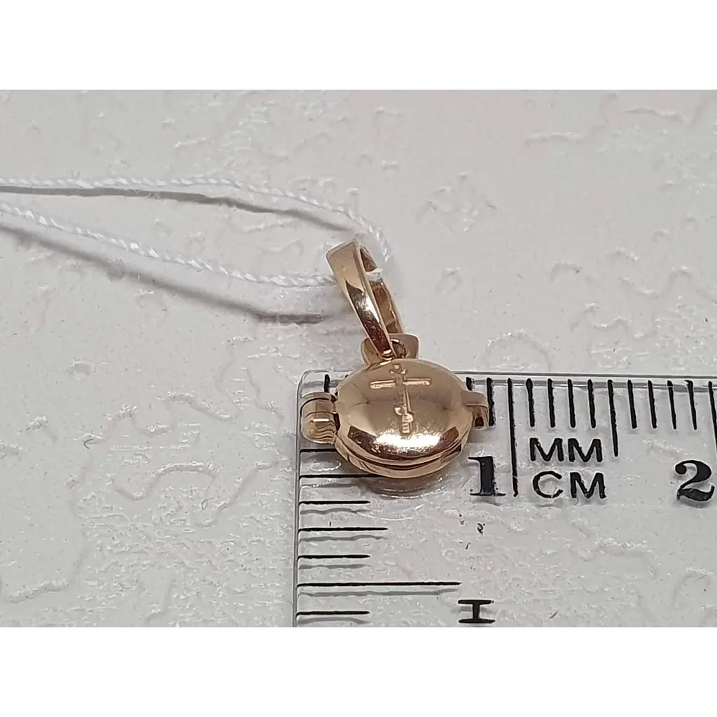 Золота підвіска Tango-мощевик "Божа Матір". 130294 - фото 6