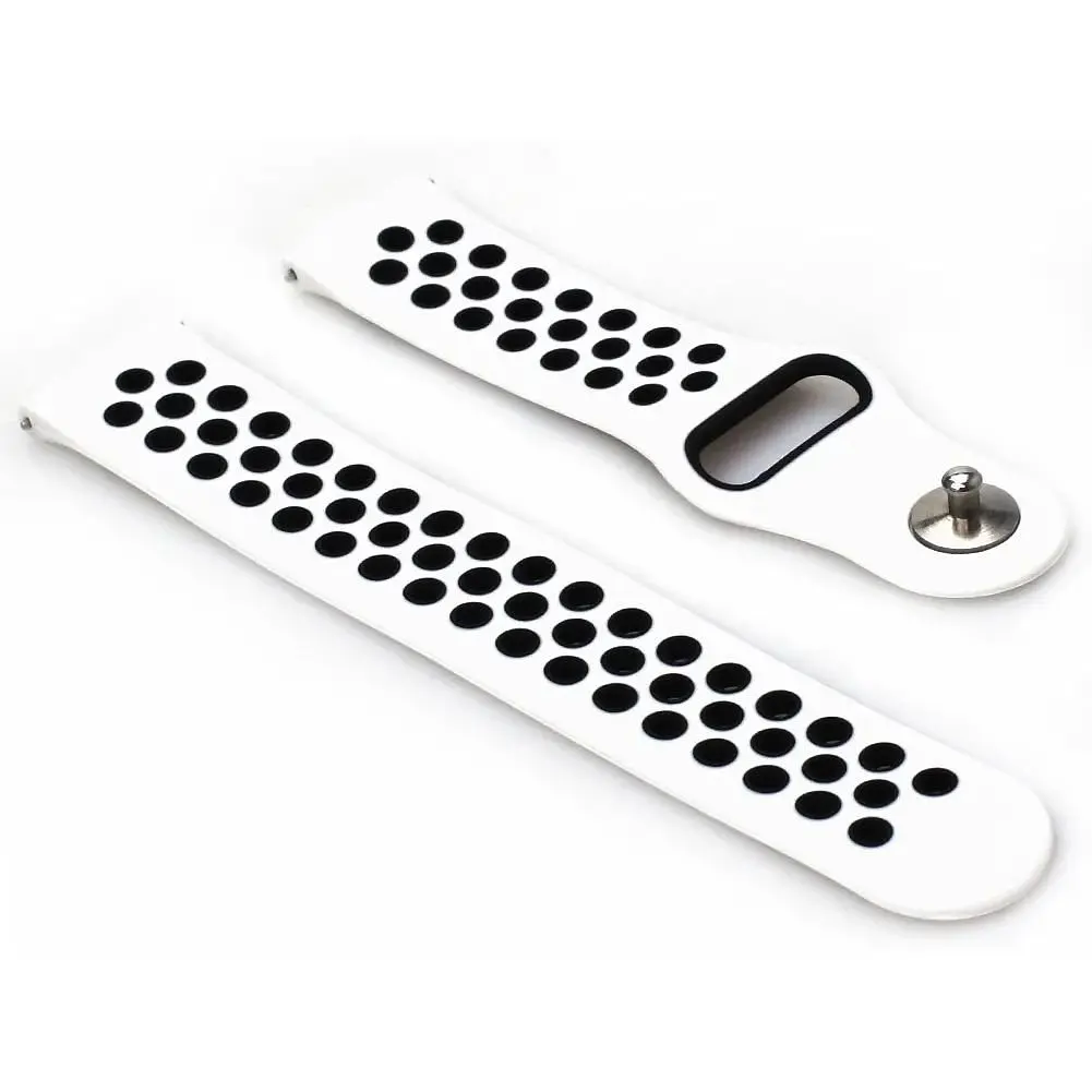 Ремешок Becover Vents Style для Garmin Vivoactive 3/3 Music / Vivomove HR / Vivomove Black-White (705777) - фото 2