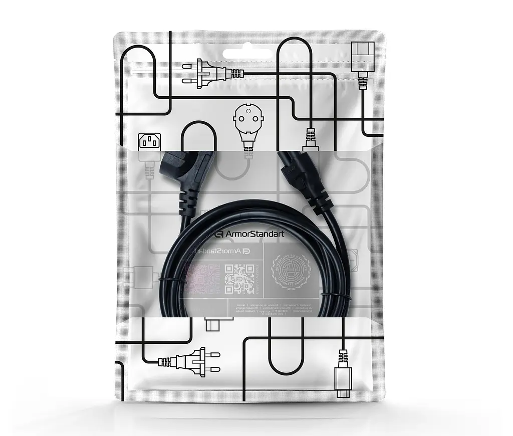 Кабель живлення ArmorStandart CEE 7/7 - С5 1.8м black (ARM73122) - фото 3