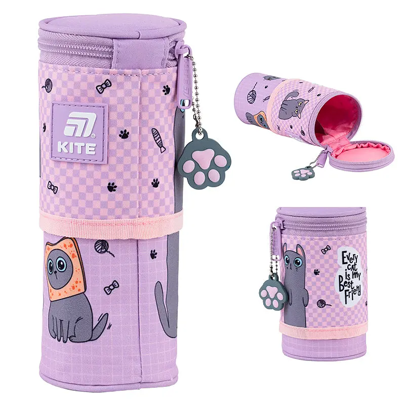 Пенал Kite Lazy Cats фіолетовий (K25-684-3) - фото 2