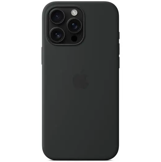 Силиконовый чехол CasePro Silicone Case with MagSafe Black для iPhone 16 Pro Max - фото 2