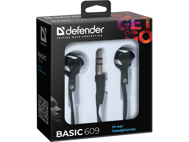Наушники Defender Basic 609 Black/White (63609) - фото 2