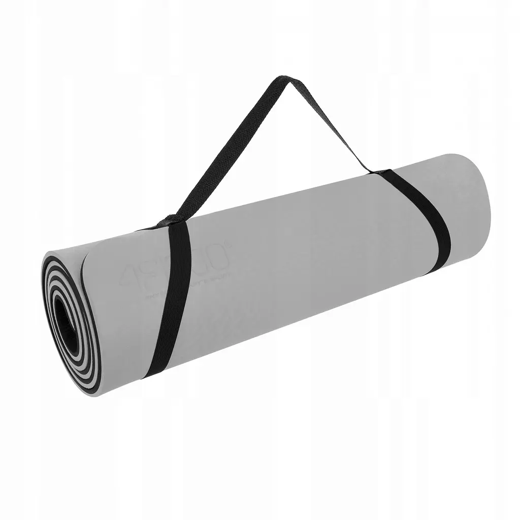 Коврик (мат) для йоги та фітнесу 4FIZJO TPE 1 см Grey/Black 4FJ0203 (P-5907739311931) - фото 2