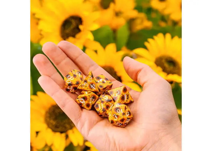 Набор кубиков Full Art Dice Set: Sunflower , 7 шт. (SWSPSUNF) - фото 6