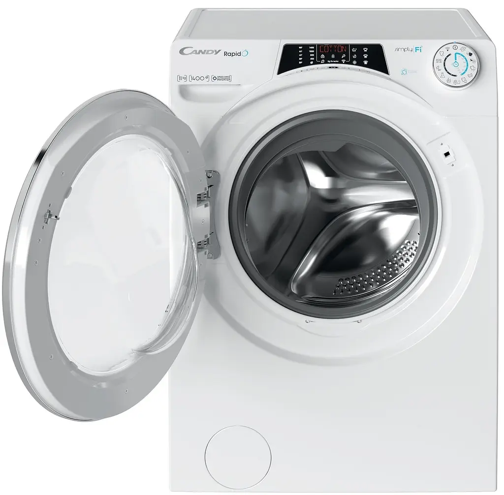 Пральна машина Candy з фронтальним завантаженням RO14116DWMCE-S, 11кг, 1400, A+++, Пара, 60см, Дисплей, Інвертор, Wi-Fi + Bluetooth, Білий (RO14116DWMCE-S) - фото 4