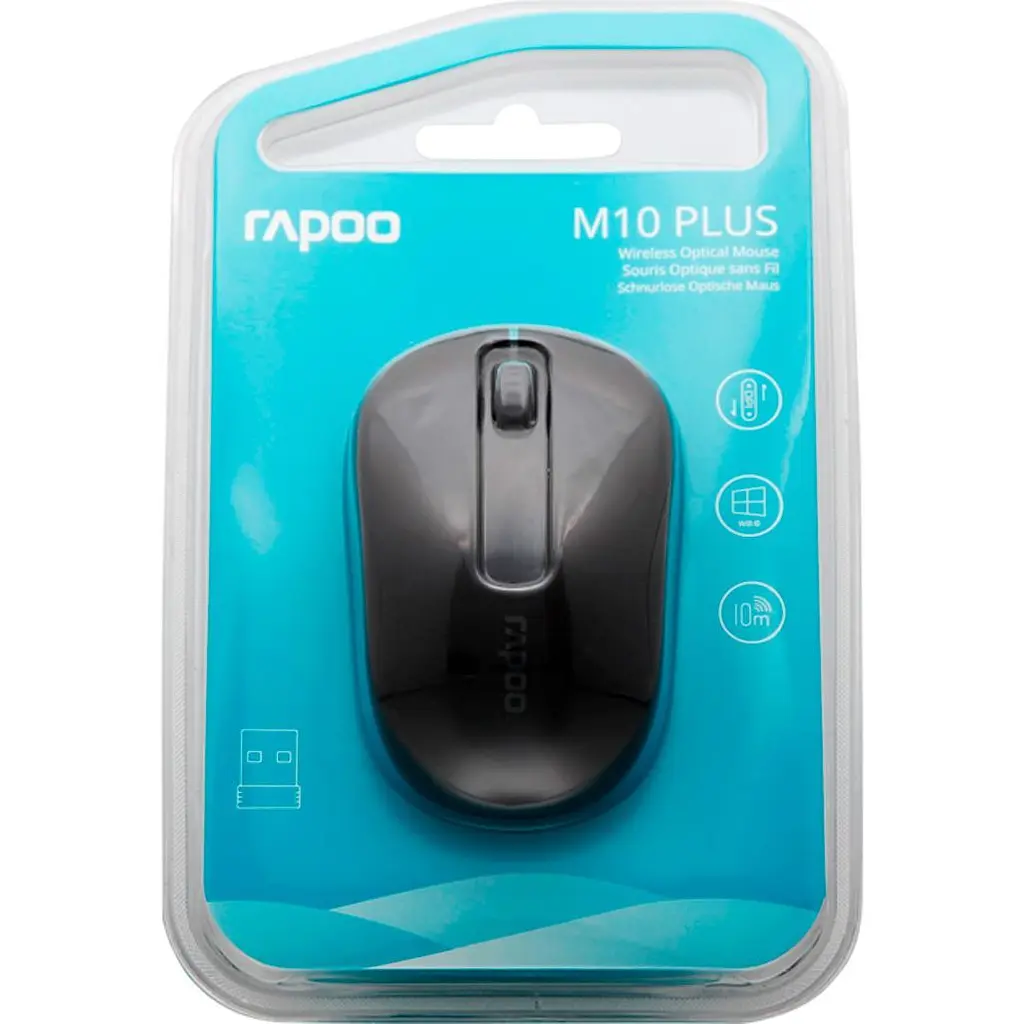 Миша Rapoo M10 Plus Black (6940056109255) [113035] - фото 4