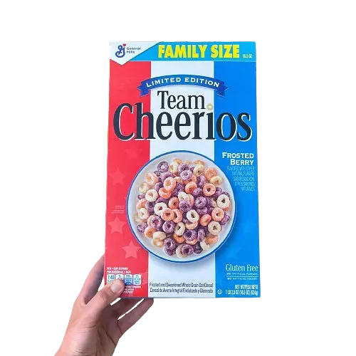 Сухий сніданок Team Cheerios Cereal Frosted Berry Limited Edition Family Size 523г - фото 7
