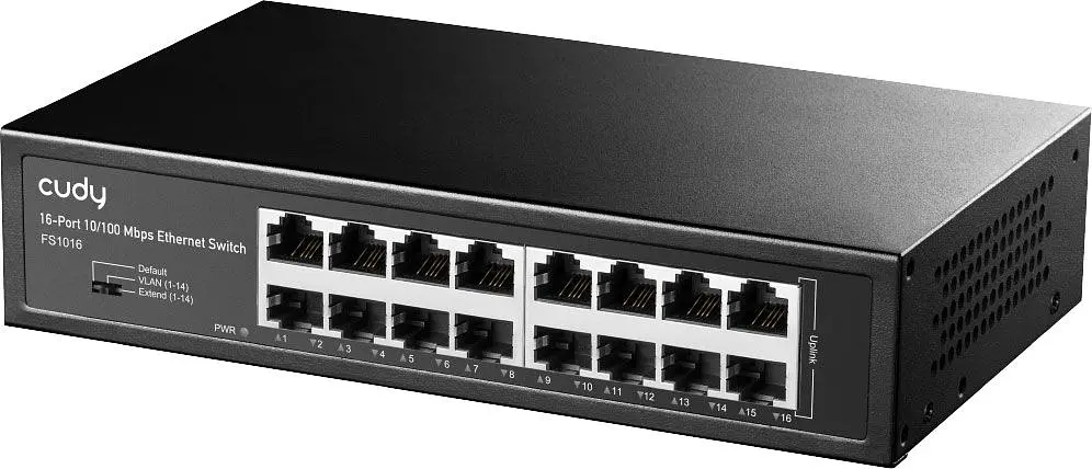 Коммутатор Cudy FS1016, 16-портовый 10/100 Мбит/с, металлический корпус (FS1016) - фото 3