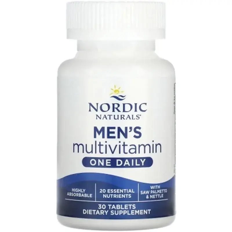 Вітамінно-мінеральний комплекс Nordic Naturals Мультивітаміни для чоловіків, Men's Multivitamin, One Daily, 30 таблеток (NOR-01554) - фото 5