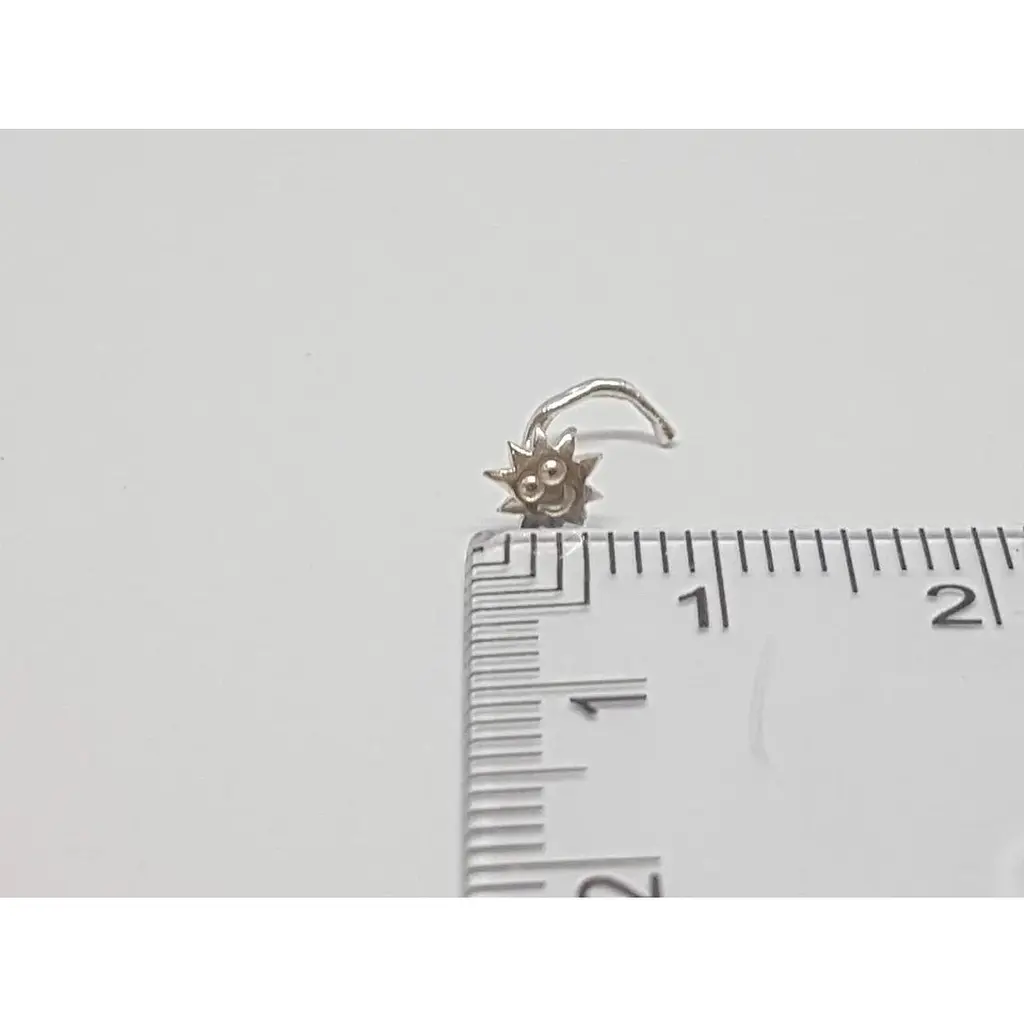 Срібна сережка-пірсинг в ніс Dear. 1007С - фото 3