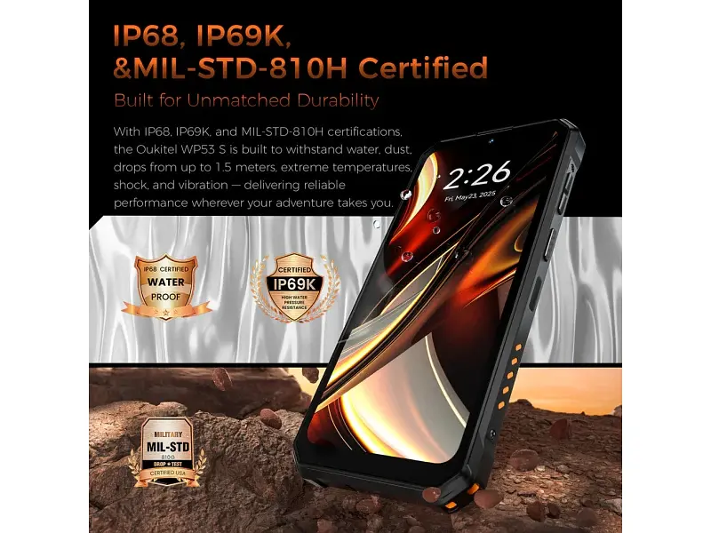 Смартфон Oukitel WP53 S 4/128GB Black - фото 7