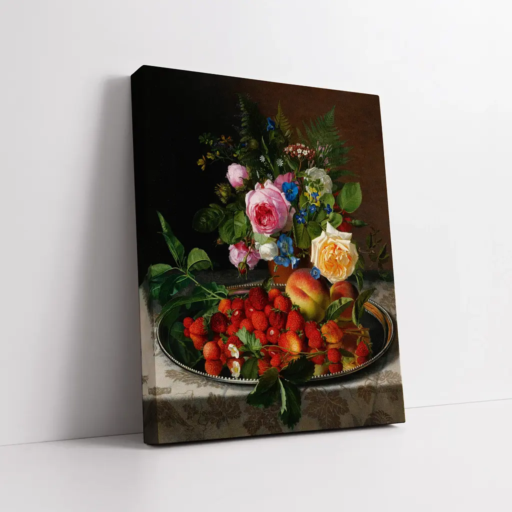 Інтер'єрна картина Дарунки природи, Отто Дидрик Оттесен, Still Life, репродукція картини, натюрморт, 50×60 см (id7039) - фото 2