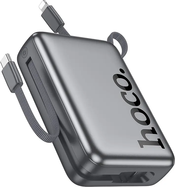 Портативний акумулятор Hoco Q39 Eminente 22.5W+PD20W 20000mAh metal grey - фото 2