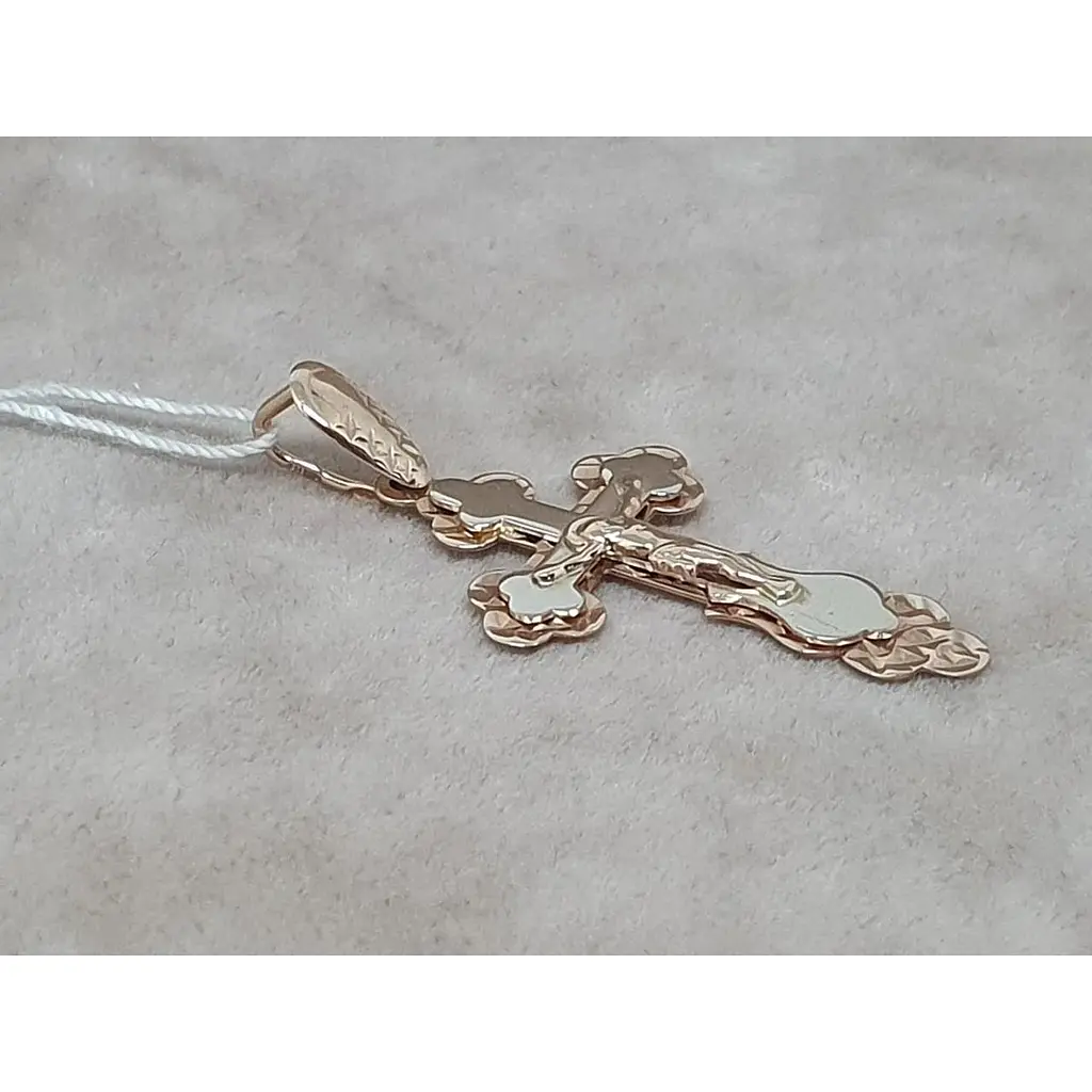 Золотой крестик Tango. Распятие Христа. 210123 - фото 2