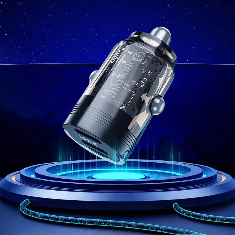 АЗУ Borofone BZ29B Outstanding PD36W (2USB-C) + кабель Type-C to Lightning - фото 4