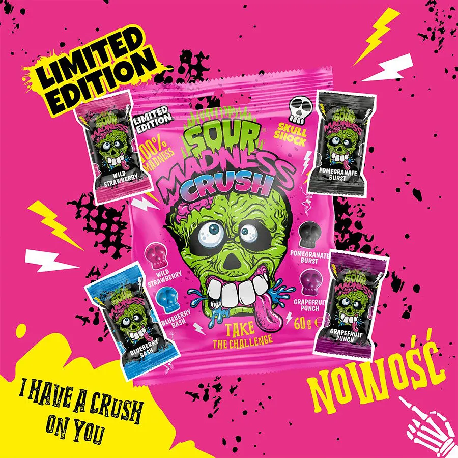 Льодяники Sour Madness Crush 60 g - фото 4