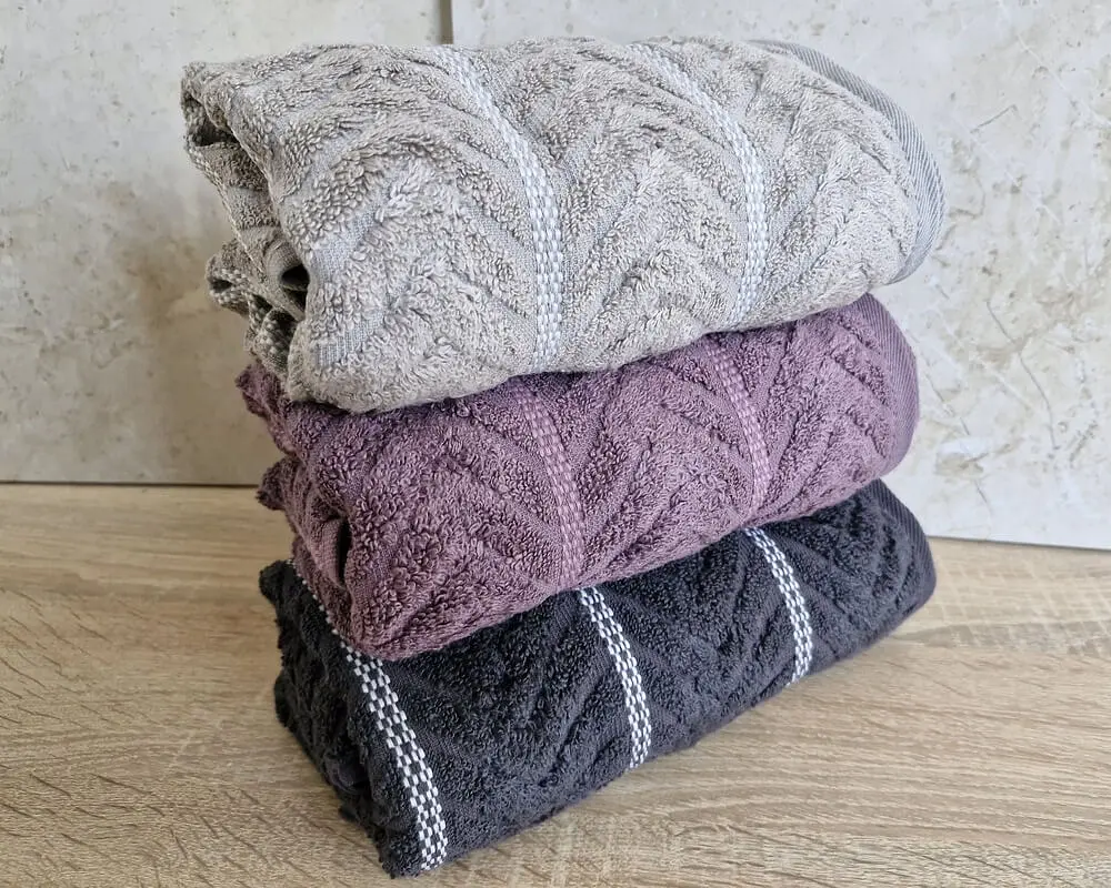 Набір турецьких махрових рушників Cestepe MicroCotton Premium 3 штуки 50x90 Multi 3 щільність 600 г/м2 - фото 5