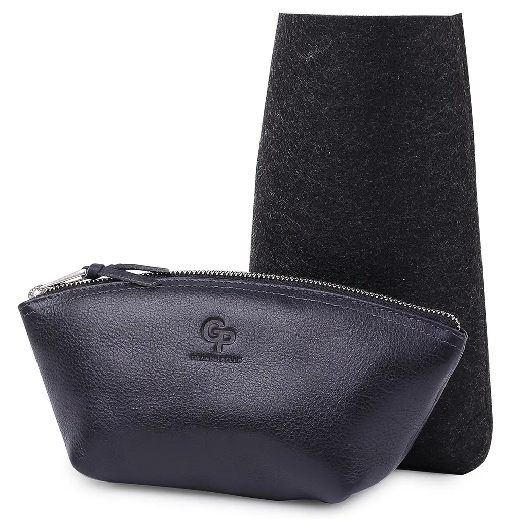 Жіноча шкіряна косметичка GRANDE PELLE 23х10х8 см acs0018663 - фото 4