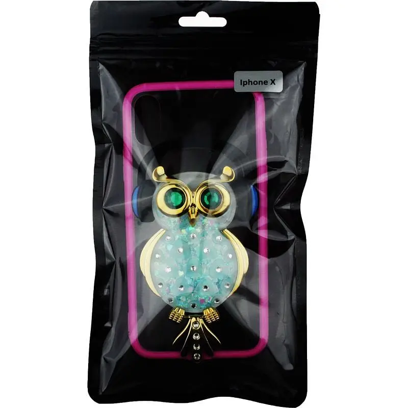 Чохол-накладка Toto TPU Stones Case IPhone X Owl in Headphones Green - фото 2