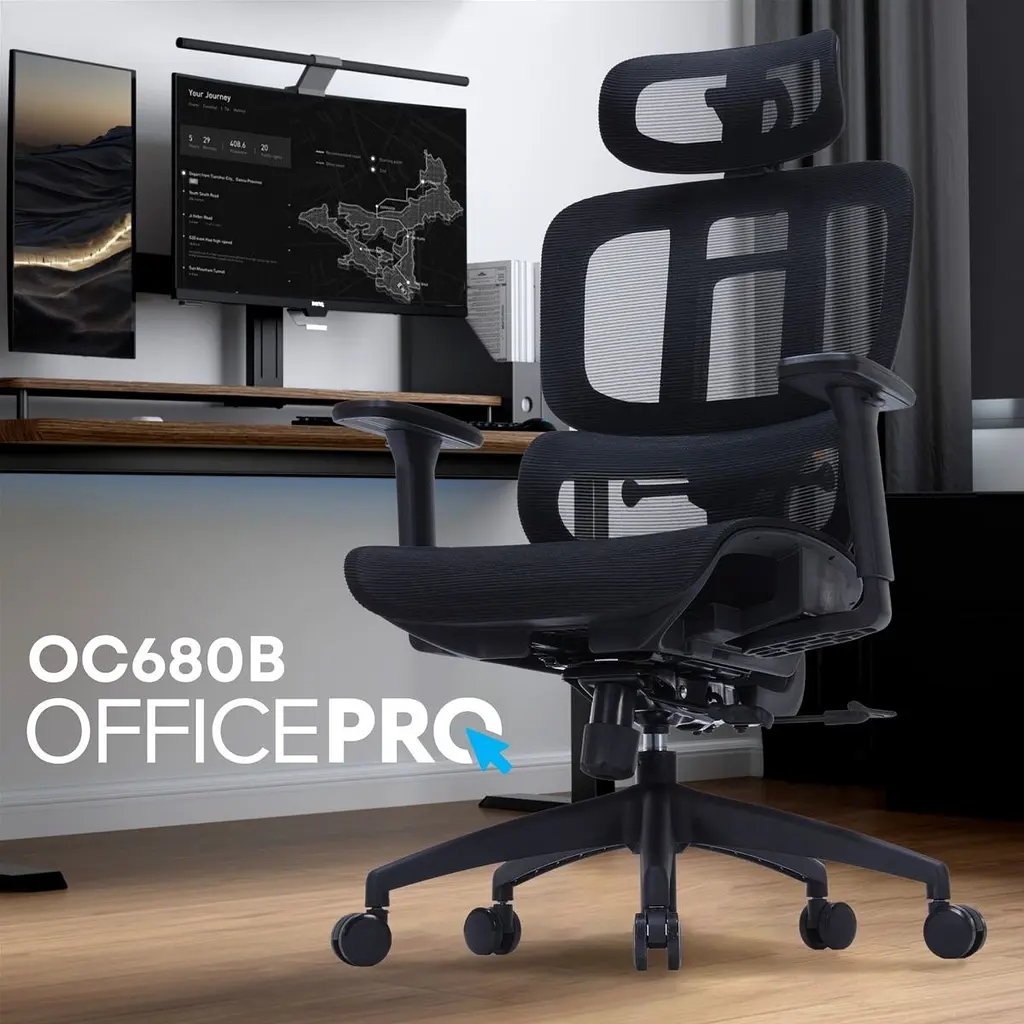 Офісне крісло OfficePro Skyline OC680B Black [175038] - фото 7