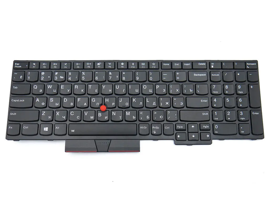Клавіатура для Lenovo ThinkPad E580, L580, L590 (RU Black з підсвічуванням). - фото 3
