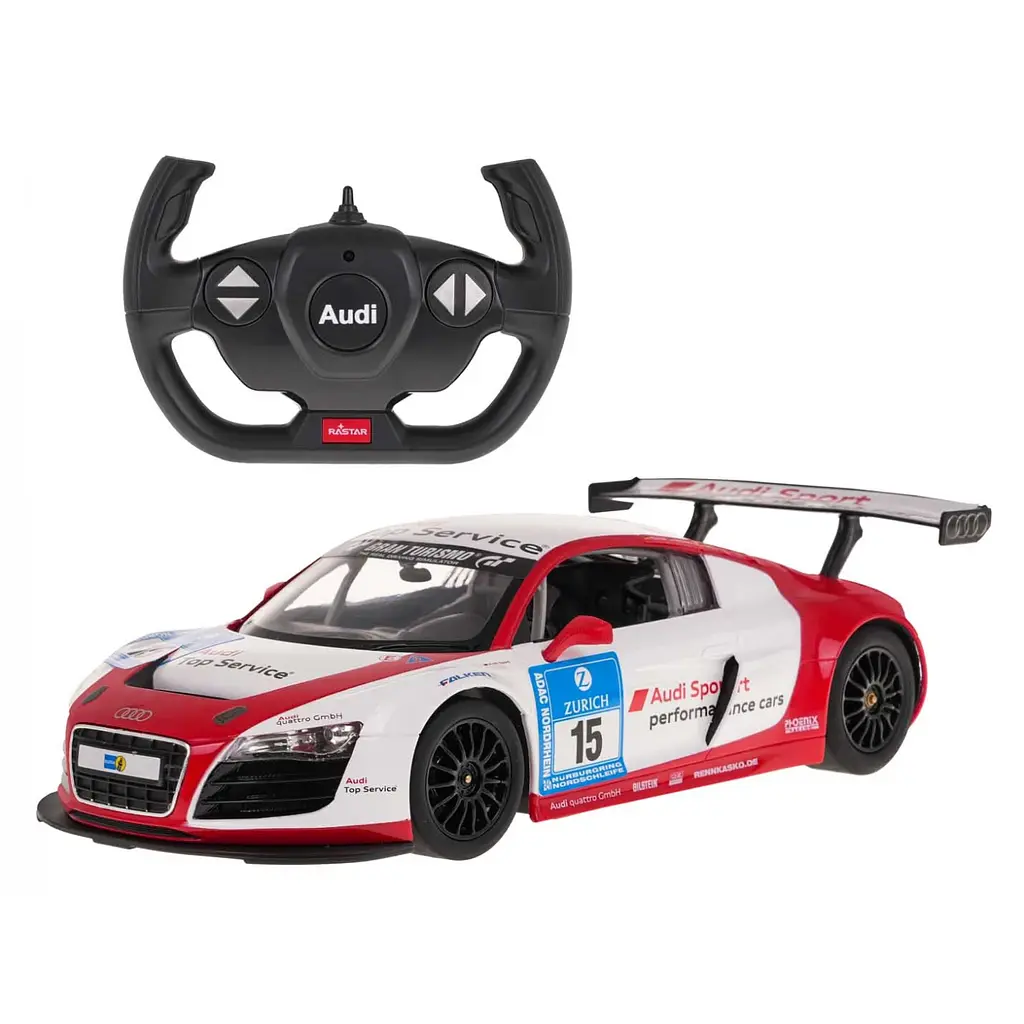 Машинка RASTAR AUDI R8 LMS Performance R/C 1:14 белый 47510 - фото 2