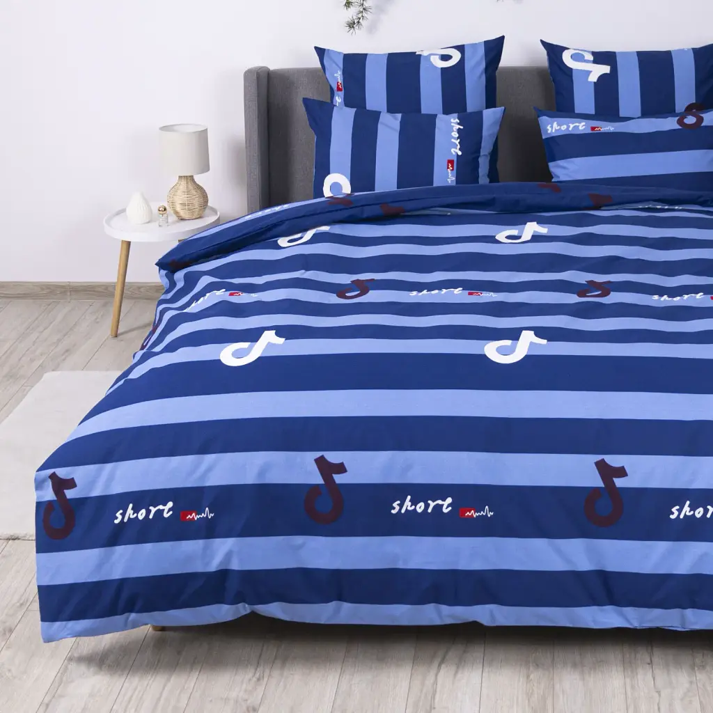 Постільна білизна ТЕП Soft Dreams Line Blue 70x70 двоспальна синя - фото 6