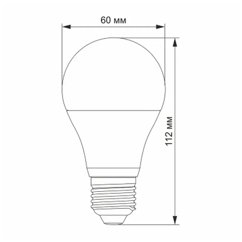 Лампочка Videx LED A60h 8.8W E27 4100K (VL-A60h-88274) - фото 2