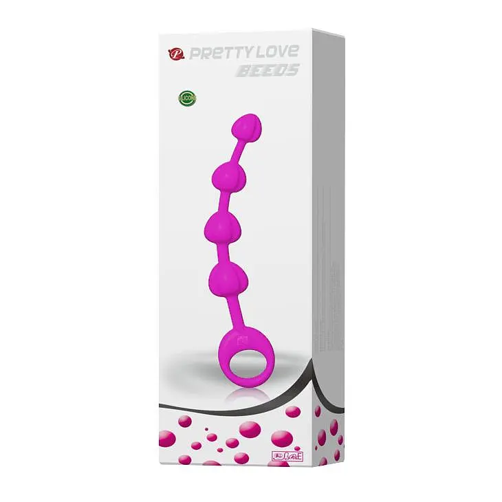 Анальні намиста Pretty Love Beeds 19.5 см (рожевий) - фото 7