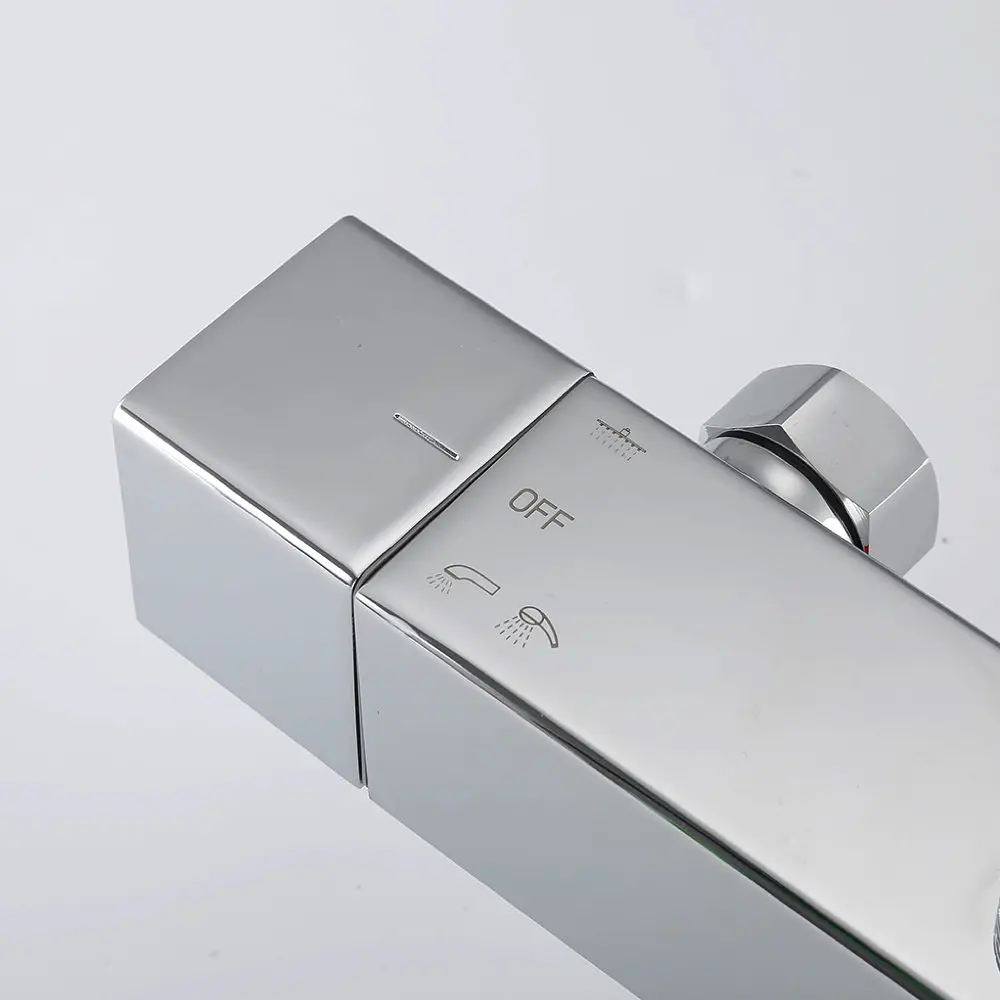 Душевая система с термостатом Gappo G2418-40, излив переключатель на лейку, хром, Хром - фото 4