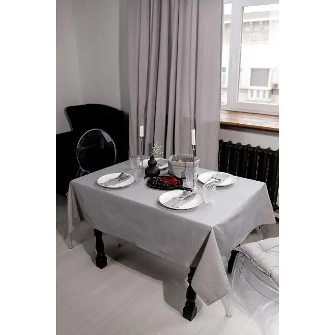 Скатертина Прованс RINO 120х134 см сіра (37140) - фото 6