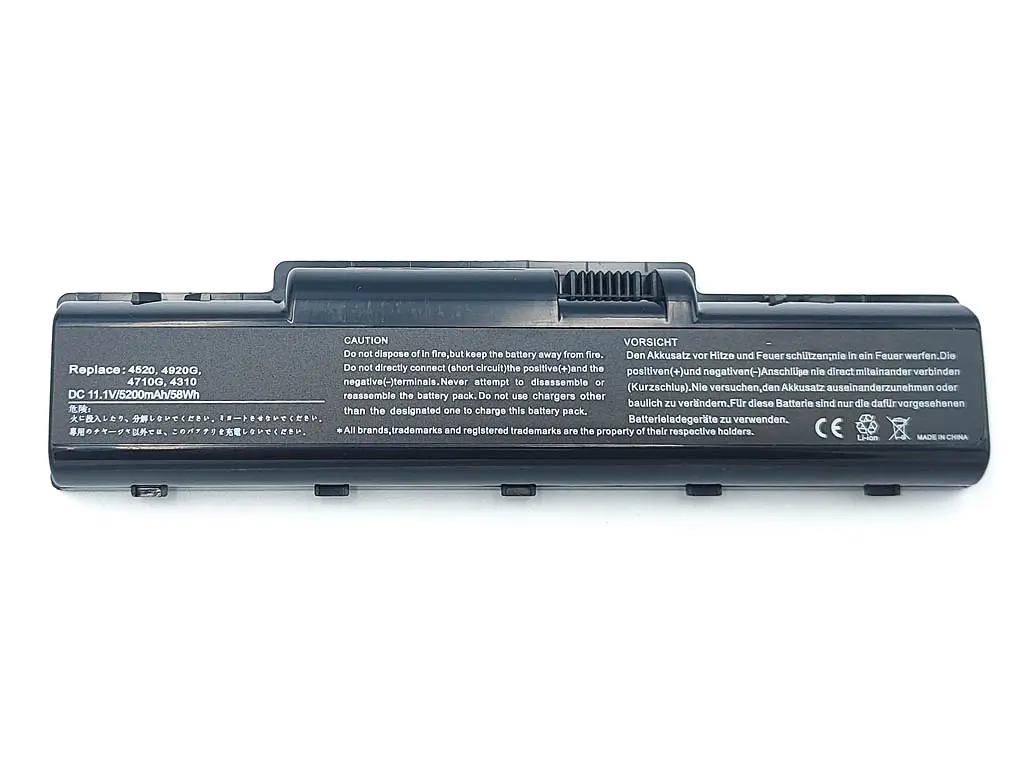 Акумулятор для Acer AS07A31 4736, 4740, 4920, 4925 (AS07A41) (11.1V 5200 mAh) - фото 2