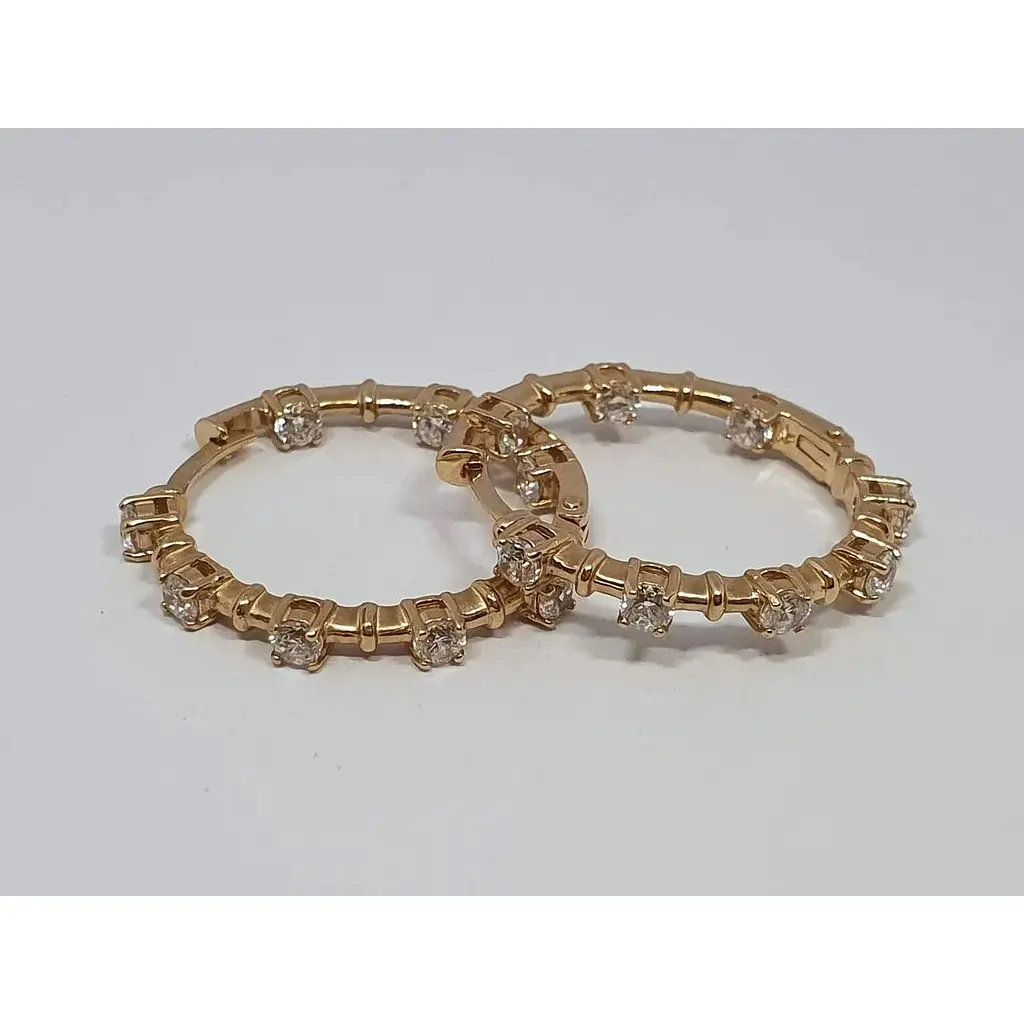 Золотые серьги Империя золота с фианитами. СВ1446И - фото 3