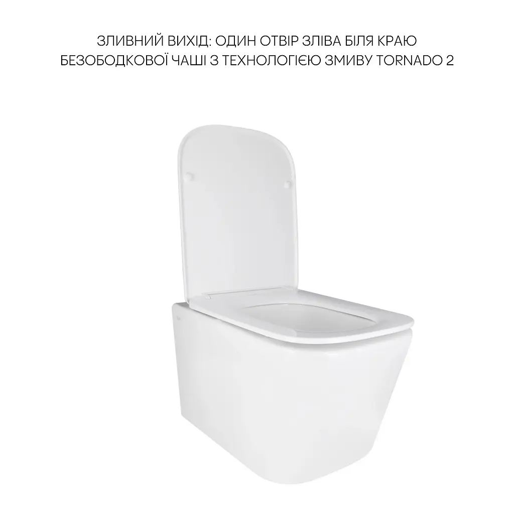 Подвесной унитаз Qtap Crow Ultra Quiet + инсталляция Qtap Nest 4 в 1 (квадратная клавиша Chrome), Белый - фото 8