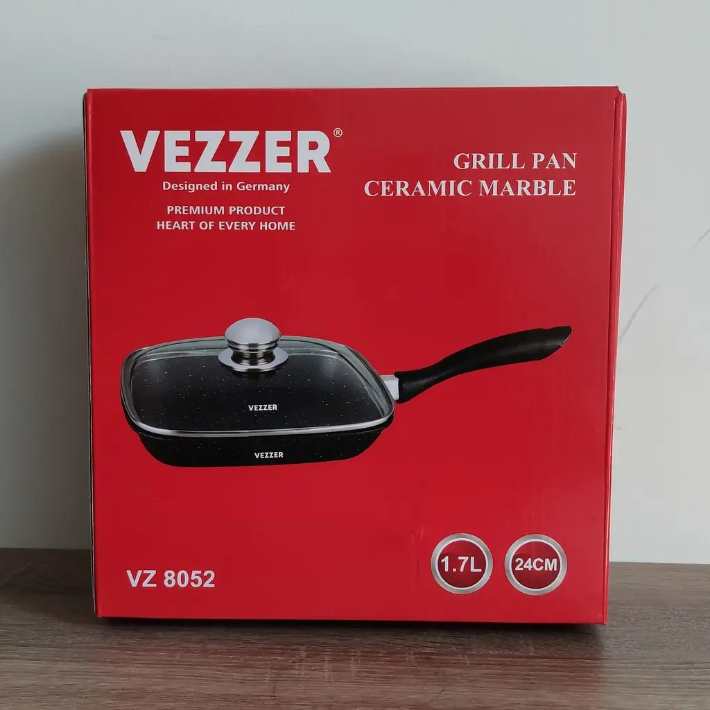 Пательня гриль Vezzer квадратна 24 см (VZ8052) - фото 5