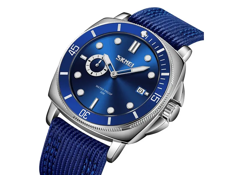 Чоловічий наручний годинник 9328BU Blue Skmei acs0030906 - фото 3