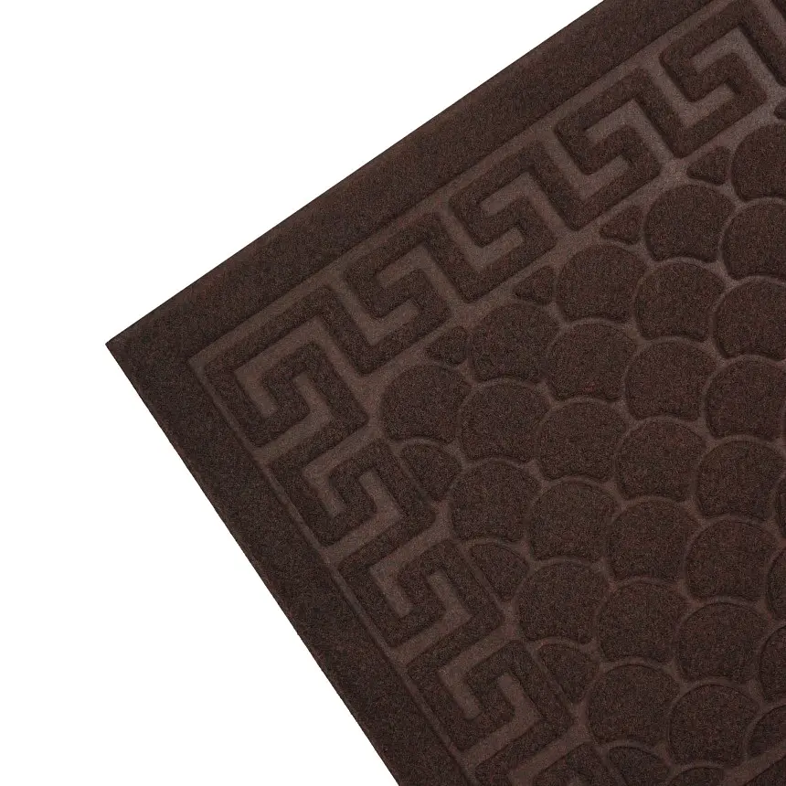 Килимок придверний Eco Fabric Луска без кромки коричневий 40 х 60 см (4060-003) - фото 5