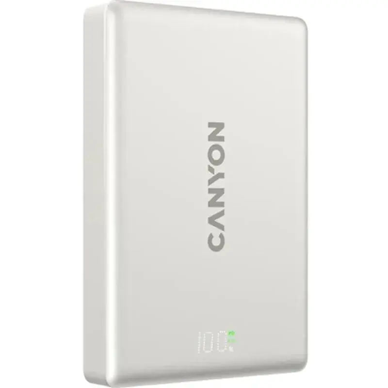Батарея універсальна Canyon 10000mAh OnPower 511 PD20W Magnetic wireless MagSafe Grey (CNS-CPB511G) - фото 2